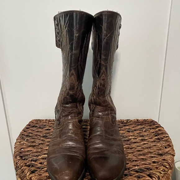 Ariat Brown Leather Western Boots - Picture 2 of 7
